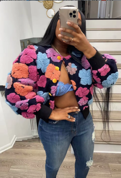 3D Flower jacket